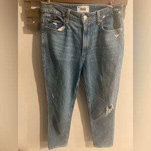 Paige Sarah Slim Distressed‎ Blue Jeans Size 27